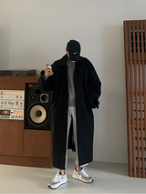 Nus. Black Mac Coat(봄 가을)