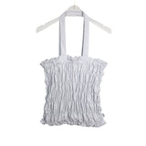Wave smocking bag Ⅱ (light gray) (6657236762742)