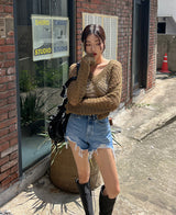 バーモンダメージショットデニムパンツ