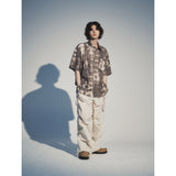 クリースナイロンバンディングパンツ / CREASE NYLON BANDING PANTS_CREAM