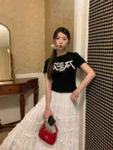 リボンレタリングTシャツ