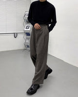 ミダスチェックワイドスラックス / Midas Check Wide Slacks (2 colors)
