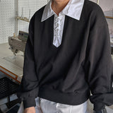 ASCLO Intro Lace Up Collar T Shirt (2color)