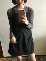 レイヤードノースリーブワンピース