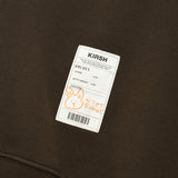 ウィティーバニーブークレワーディングフーディー／WITTY BUNNY BOOKLE WORDING HOODIE [BROWN]