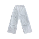 Cotton snap pants