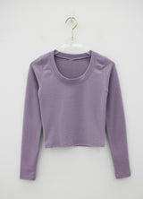 レイズドUネックTシャツ/Raised U-neck T-shirt (5color)
