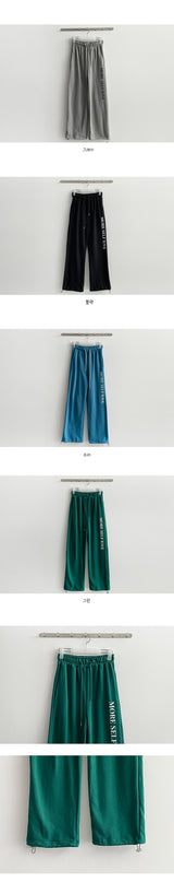 Roll key ring lettering banding pants