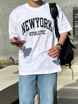 ニューヨークプリントTシャツ / [MADE]NEVERDOWHY NEWYORK PRINTING T-SHIRTS