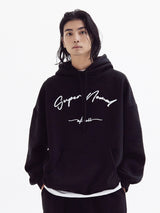SuperNomal balloon over fleece hoody BLACK