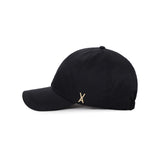 Stud Logo Nylon Newsboy Ball Cap Black