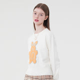 ウィティーバニーフラットニット／WITTY BUNNY FLAT KNIT [IVORY]