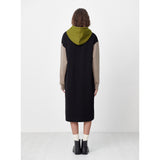 HOODIE LONG JERSEY DRESS_BLACK (6609947983990)