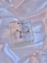 violet ribbon piercing