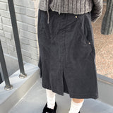 Mushu Pleats Cotton Midi Skirt