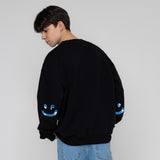 [UNISEX] Elbow SKY Cloud Drawing Smile Sweatshirt