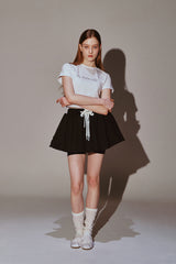 フリルミニシャーリングスカート