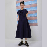 Haleyon dress (navy) (6684225503350)