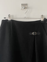 Ancient buckle midi skirt
