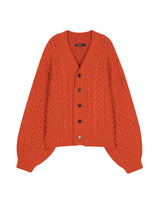FISHERMAN CARDIGAN ORANGE (6613772828790)
