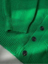 [ONLY ASCLO] ASCLO Elastic Cardigan (Green) (6623299829878)