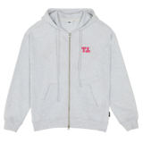 TTピンク2WAYジップフーディー (Z11112FW) - GREY