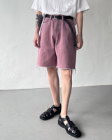 ピグメントバルミューダカッティングデニム / MG713 Pigment Bermuda Cutting Denim (3 colors)