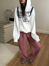 Poppy lettering hood T