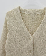 コットンミニカーディガン/Cotton mini cardigan (3color)