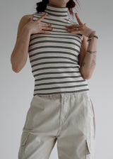 ポーラーストライプスリーブレストップ/Polar Stripe Sleeveless (2color)