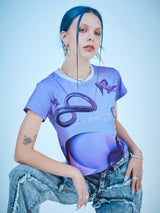 パープルドリームクロップTシャツ / PURPLE DREAM CROP T