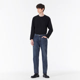 Signature Stud Tapered Crop Fit Denim Pants Dark Indigo