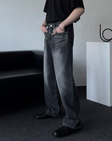 NOS101 Black Blue Over Wide Denim (XS ~ L)