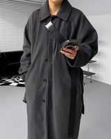 メゾンウールマックコート/SK Maison Wool Mac Coat (2 colors)