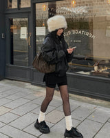 Mix fur hat