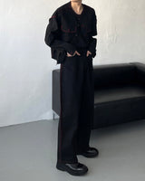 スティッチクロップドジャケット / MG709,710 Stitch Cropped Jacket (2 colors)