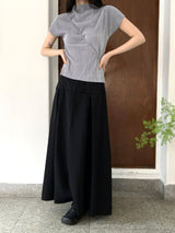 フィッションツーウェイプリーツロングスカート / Fiction two-way pleated long skirt