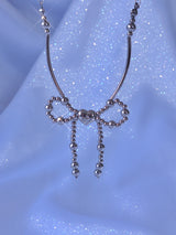 Ribbon Heart Beam Necklace