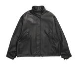 オーバーフィットバフィングレザーライダージャケット/Overfit Buffing Leather Rider Jacket_2color