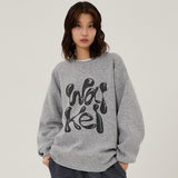WK 3D logo knit