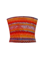 エスニッククロップチューブトップ/Ethnic crop tube top (orange)