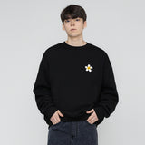 [UNISEX] スモールテープフラワードットスマイルスウェットシャツ