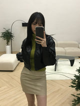 マロショートレザージャケット