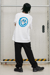 LOGO&SMILEY TEE [WHITE] (6552887558262)