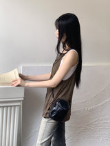 サンクヒッピートゥウェイホルターロングストラップナシ/Sank Hippie Two Way Halter Long Thong Camis