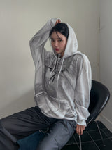 (UNISEX)スプレープリントウォッシングフード