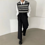 [ユニセックス]アカディアンニットベスト/[Unisex] Acadian knit vest (2 colors)