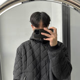 キルティングショートフードジャケット