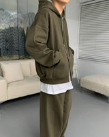 90'sキューブラムナッピング2WAYフードジップアップ / 90's Cube Lamb Napping Two-Way Hood Zip-Up (5 colors)
