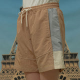 Color block nylon short pants (6549350219894)